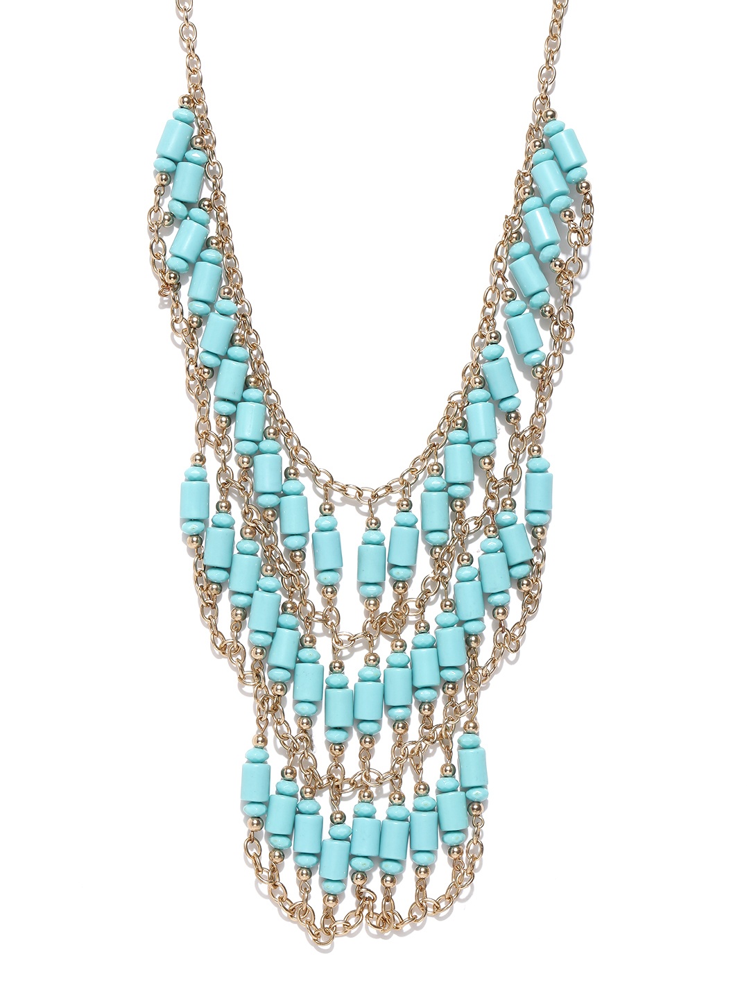 

FOREVER 21 Turquoise Blue Beaded Necklace