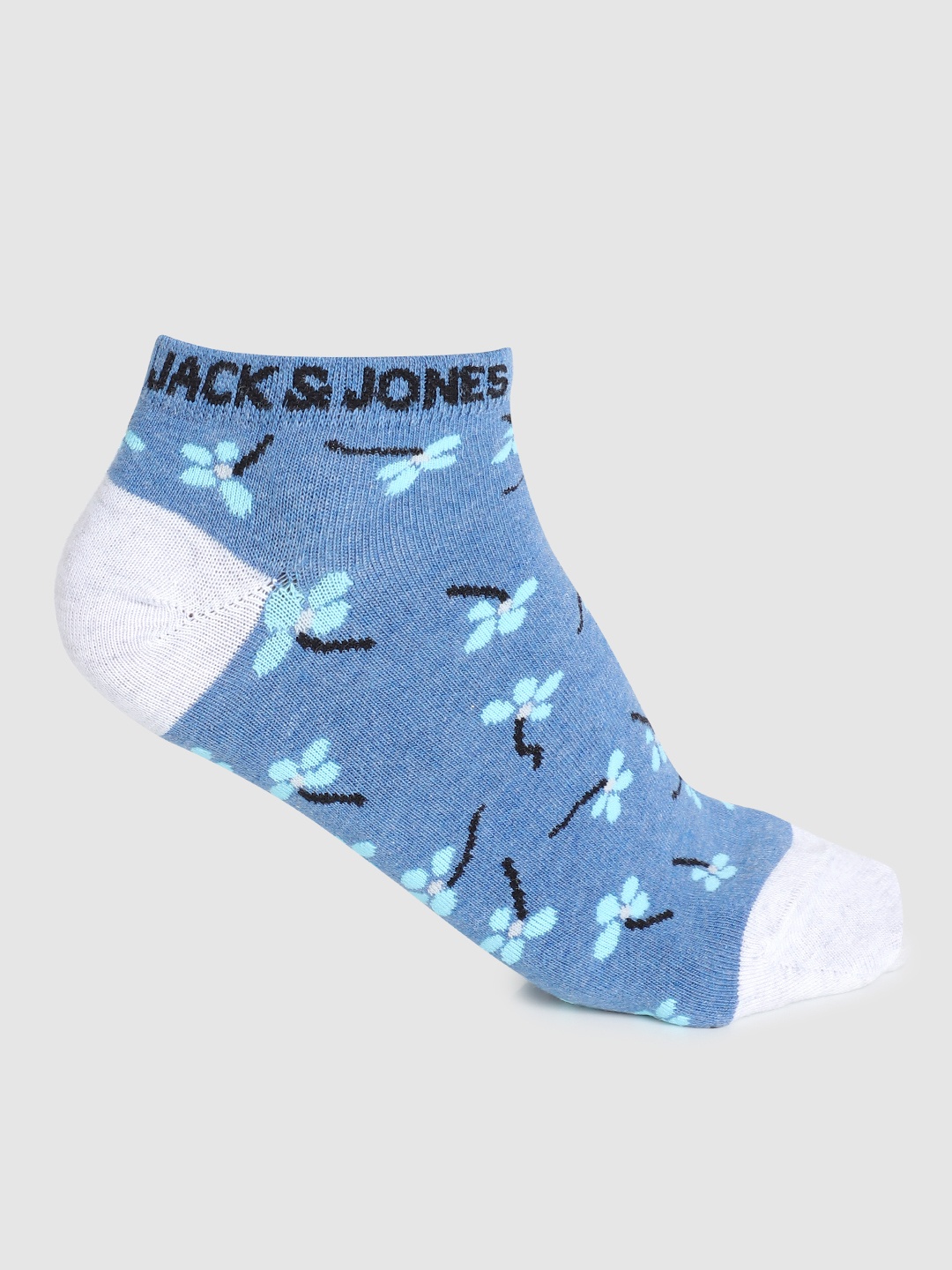 

Jack & Jones Men Set of 2 Blue & White Floral Printed Socks