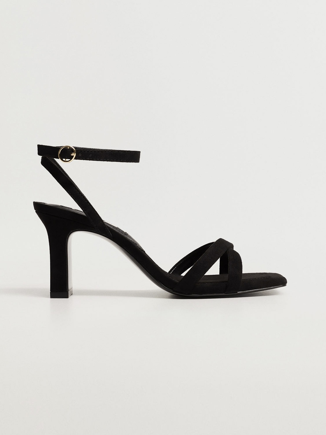 

MANGO Women Black Solid Criss-Cross Heels