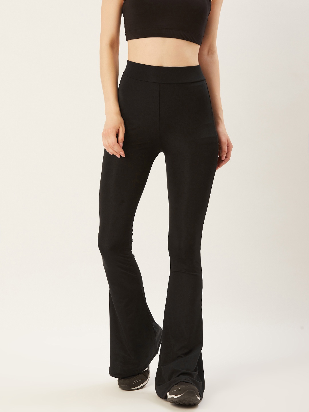 

Trendyol Women Black Solid Track Pants