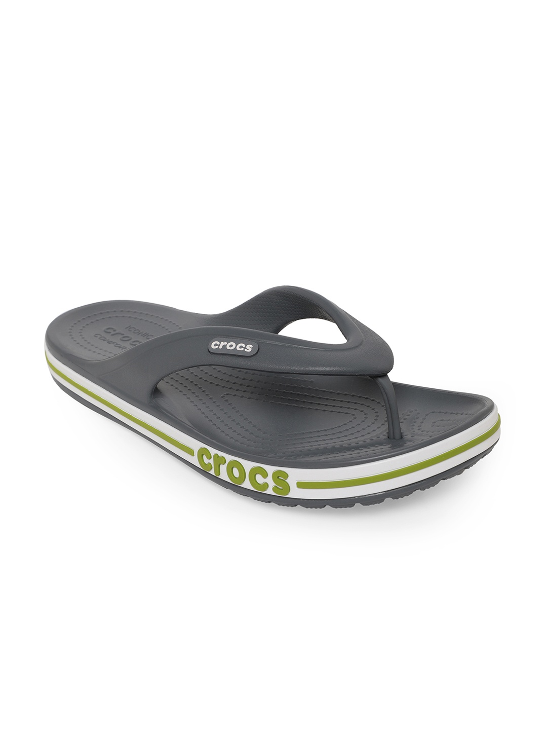 

Crocs Bayaband Unisex Charcoal Solid Thong Flip-Flops