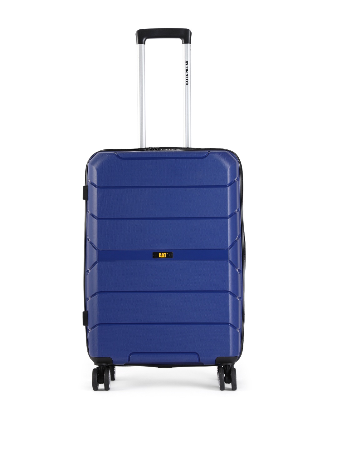 

CAT ARMOR Solid Hard Side Medium Trolley Suitcase, Navy blue