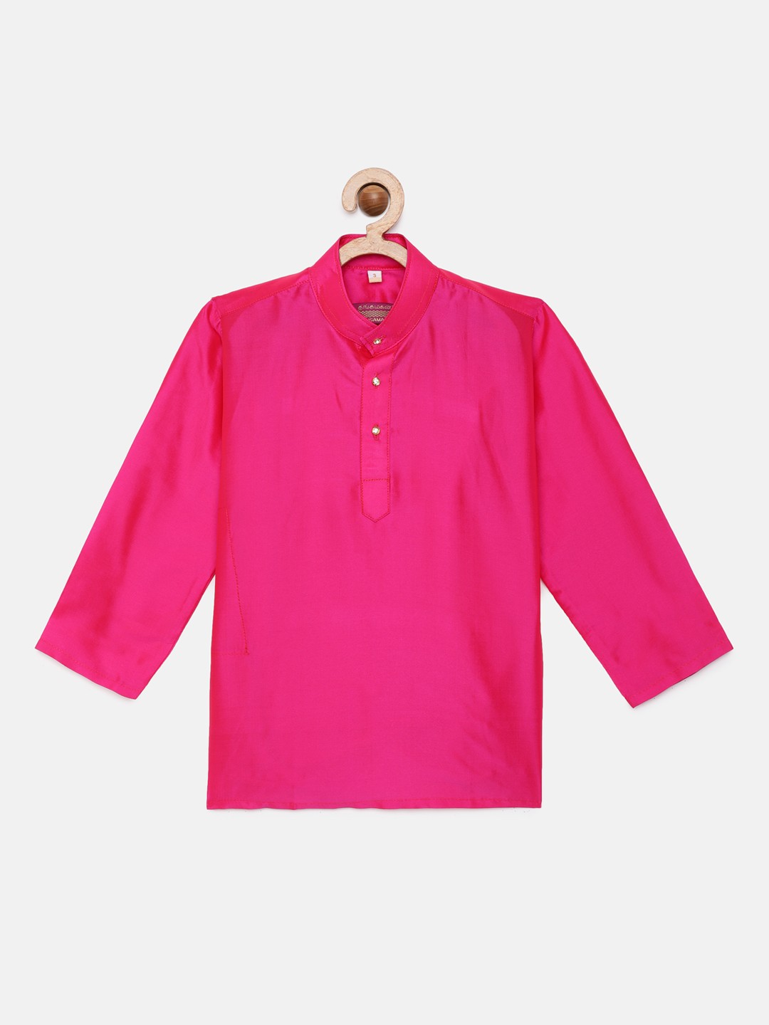 

THANGAMAGAN Boys Rose Solid Kurta