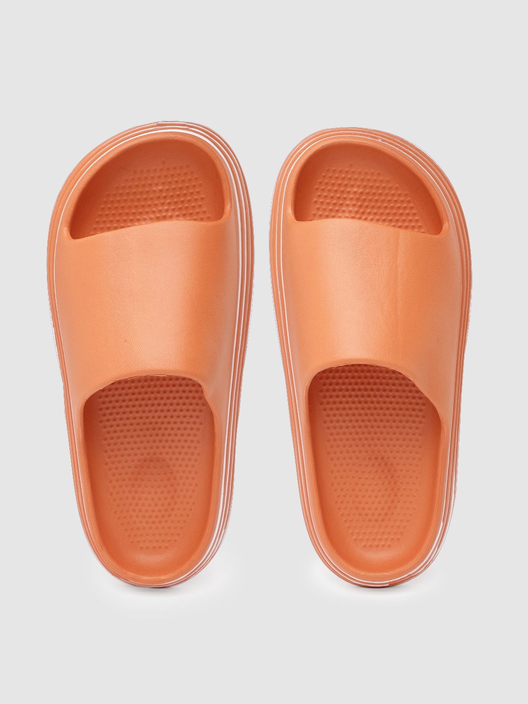 

Kook N Keech Women Orange Solid Sliders