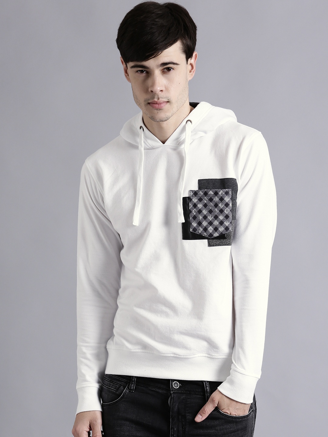 

Kook N Keech White Hooded Sweatshirt