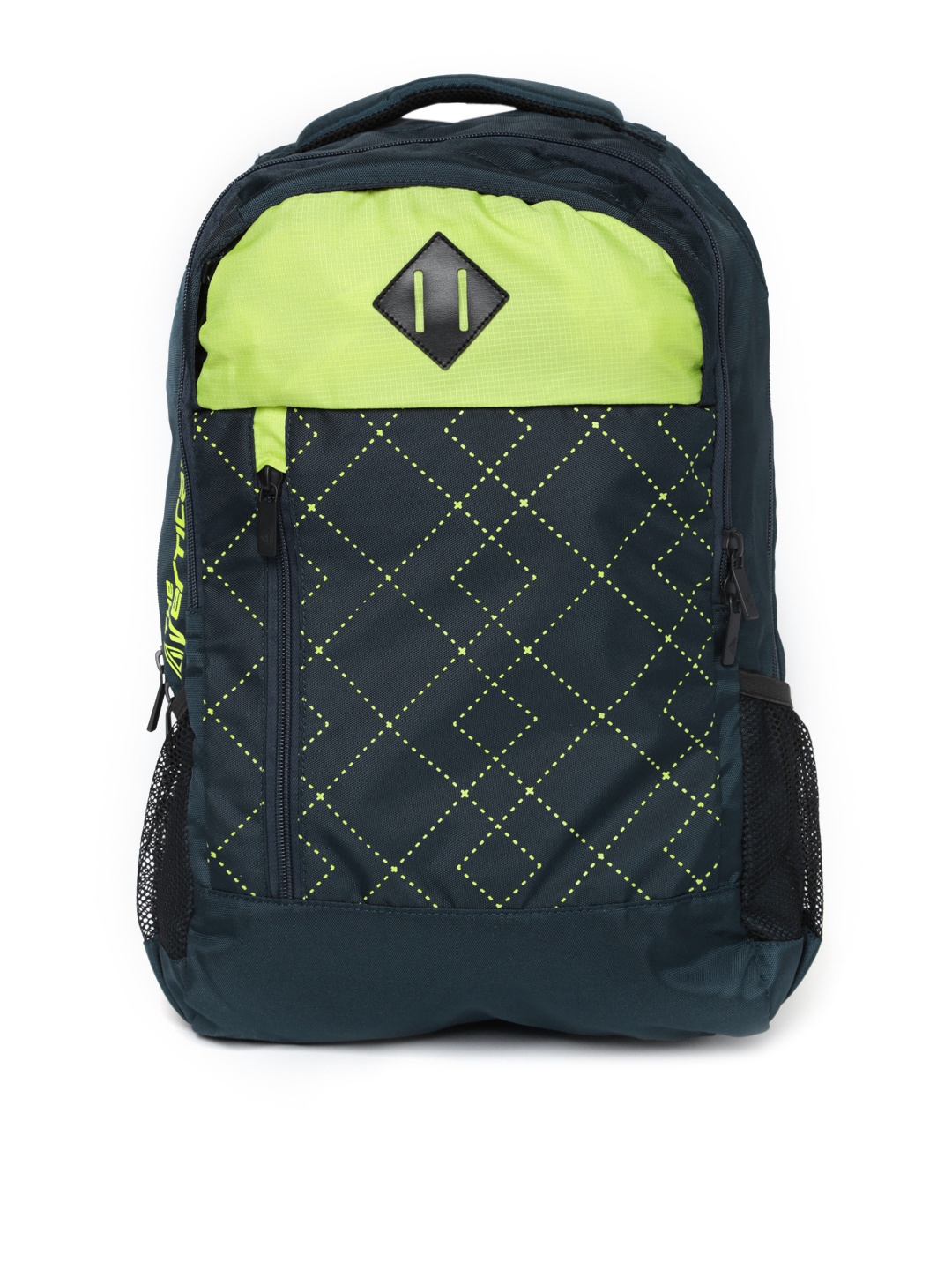 

THe VerTicaL Unisex Navy Printed Laptop Backpack, Navy blue