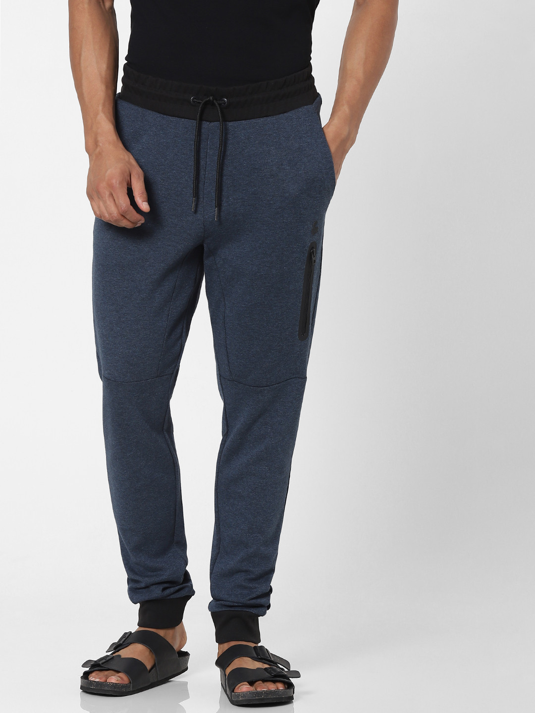 

Jack & Jones Men Blue Regular Fit Solid Joggers