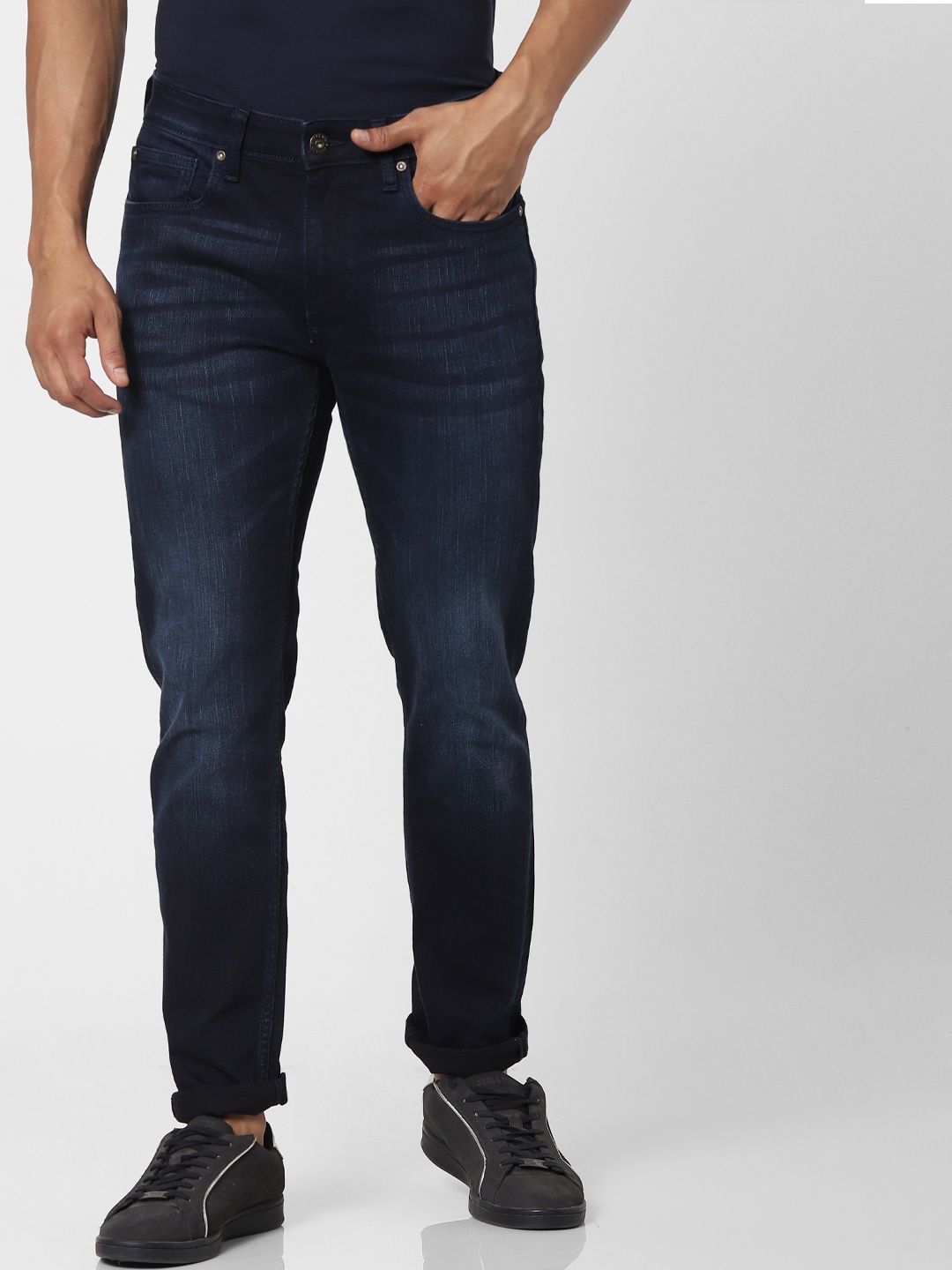 

Jack & Jones Men Blue Skinny Fit Low-Rise Light Fade Stretchable Jeans