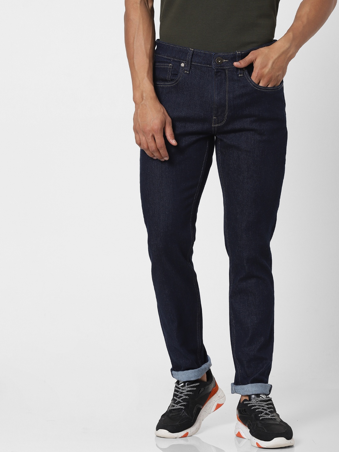 

Jack & Jones Men Blue Slim Fit Low-Rise Stretchable Jeans
