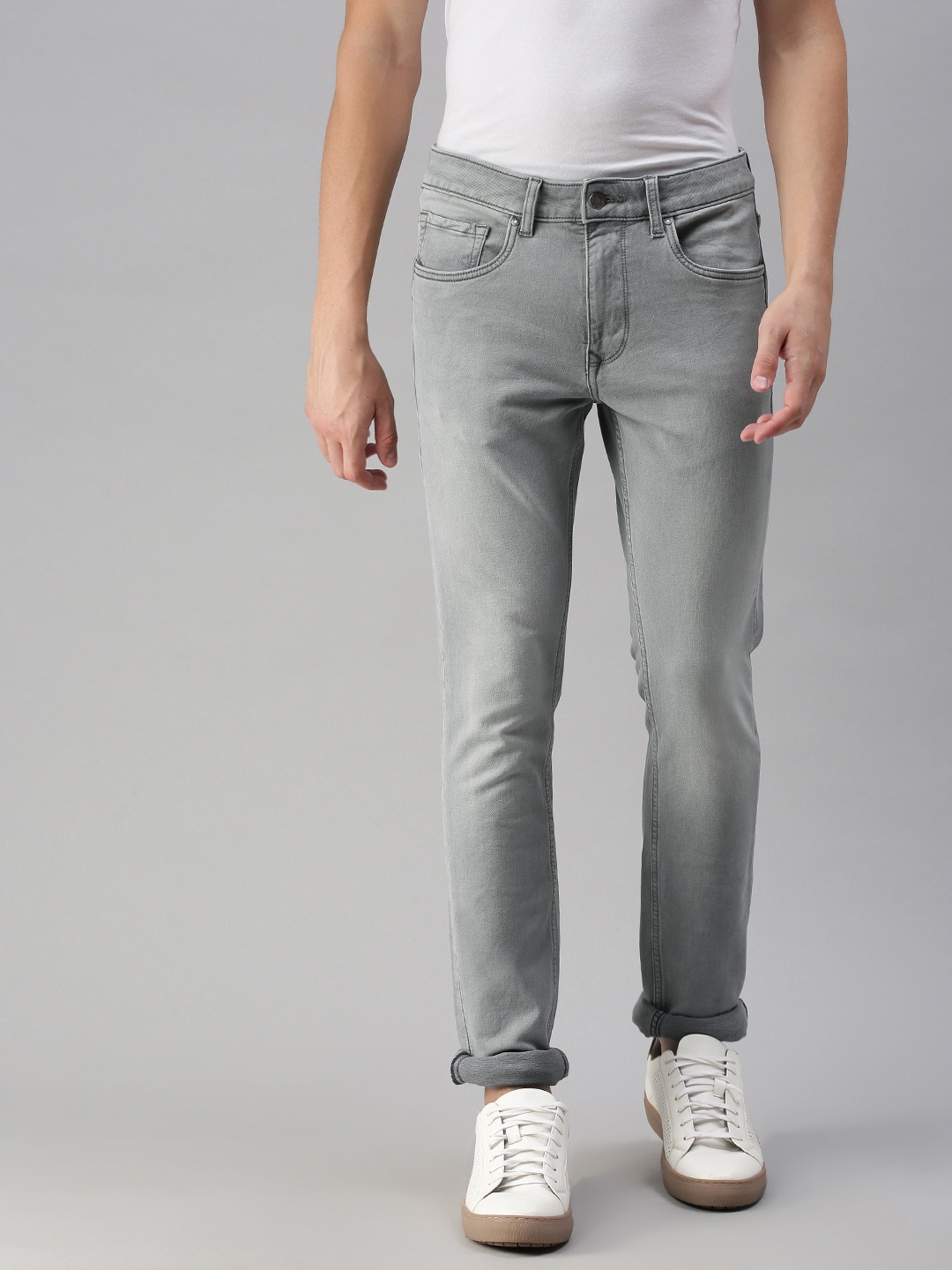 

Louis Philippe Jeans Men Grey Albert RSA Slim Fit Low-Rise Stretchable Jeans