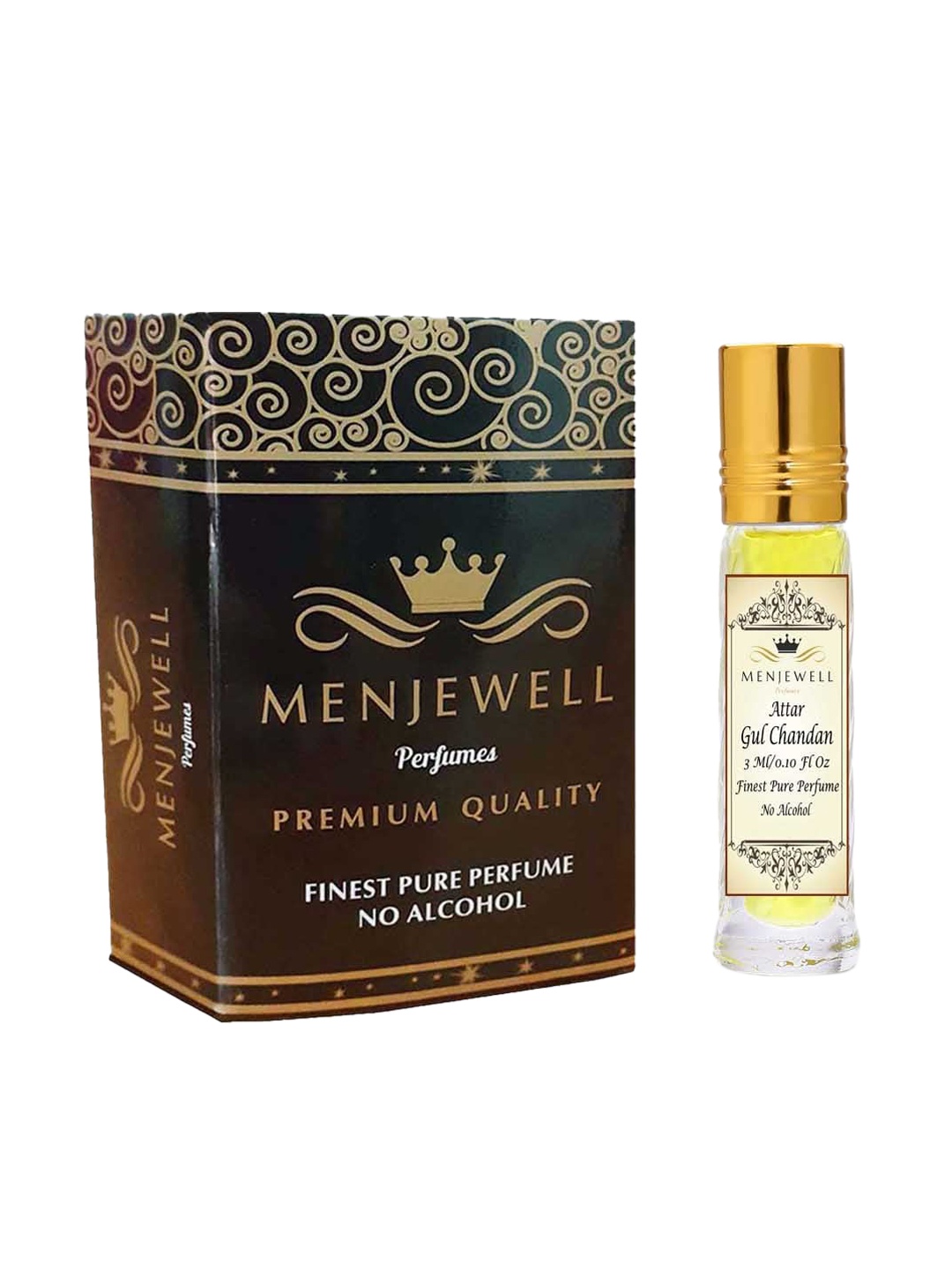 

Menjewell Unisex Gul Chandan Attar 3 ml, Transparent
