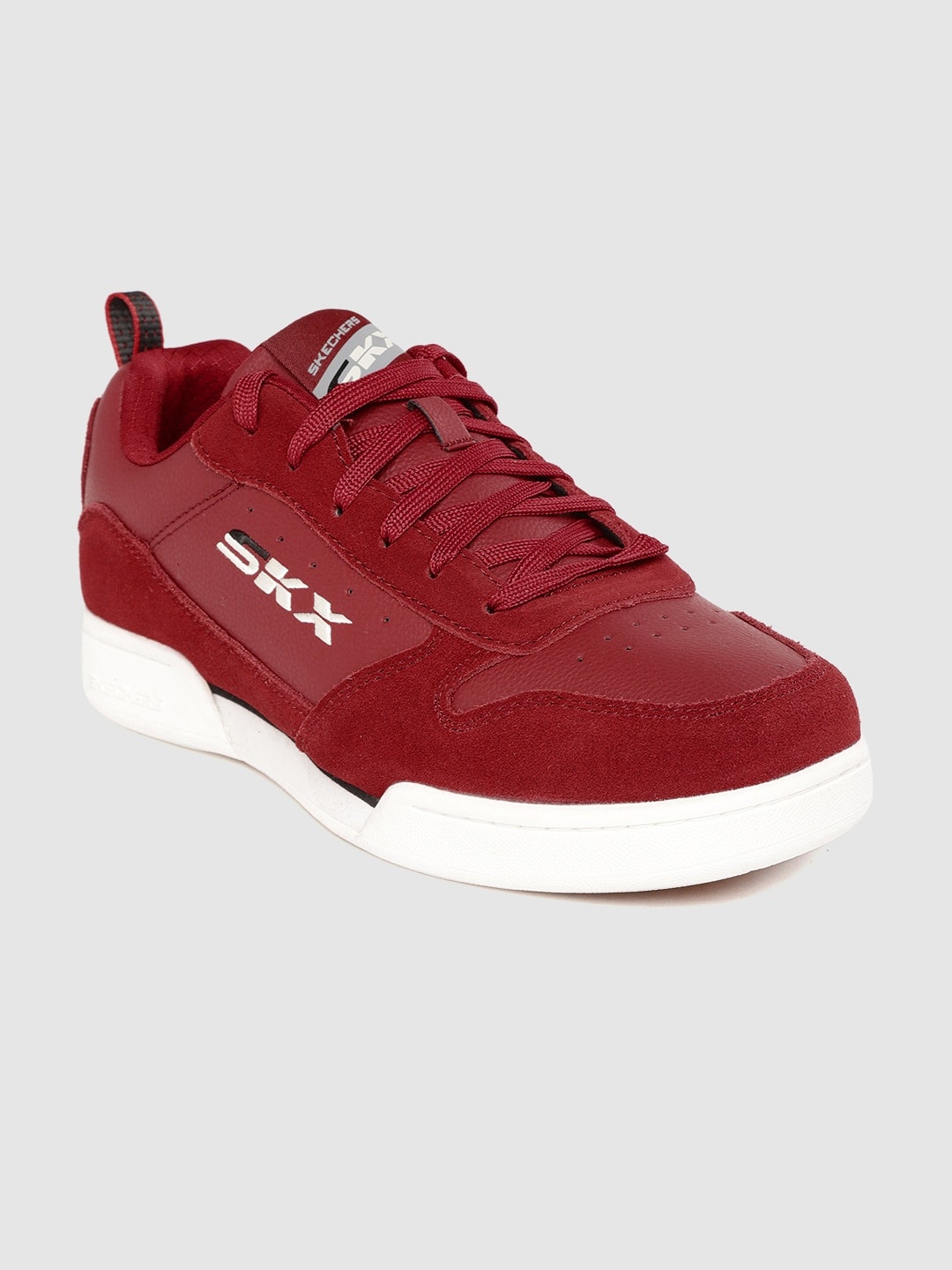 

Skechers Men Maroon Solid Endour Stallinger Sneakers