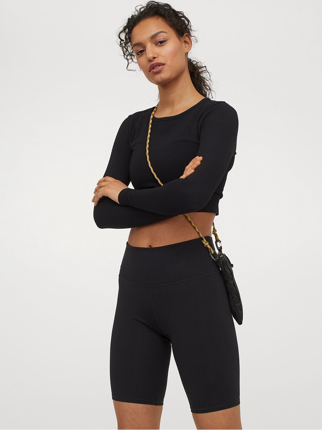 

H&M Womens Black Cycling shorts