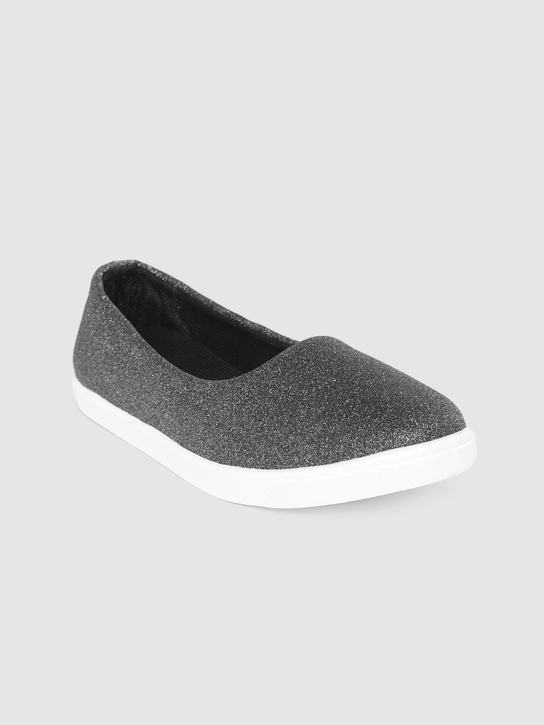 

DressBerry Women Charcoal Grey Shimmer Ballerinas