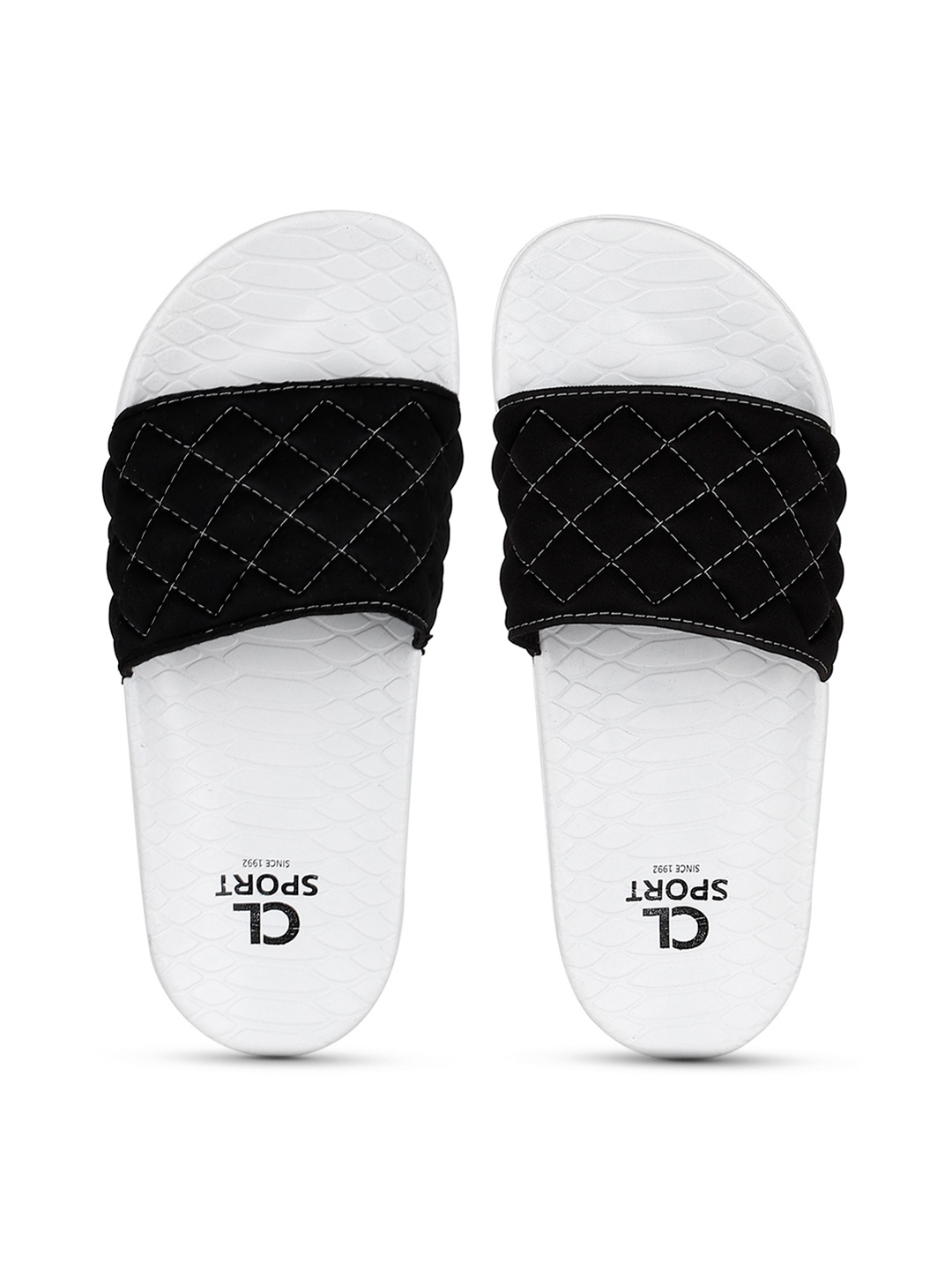 

Carlton London sports Women Black & White Embellished Sliders