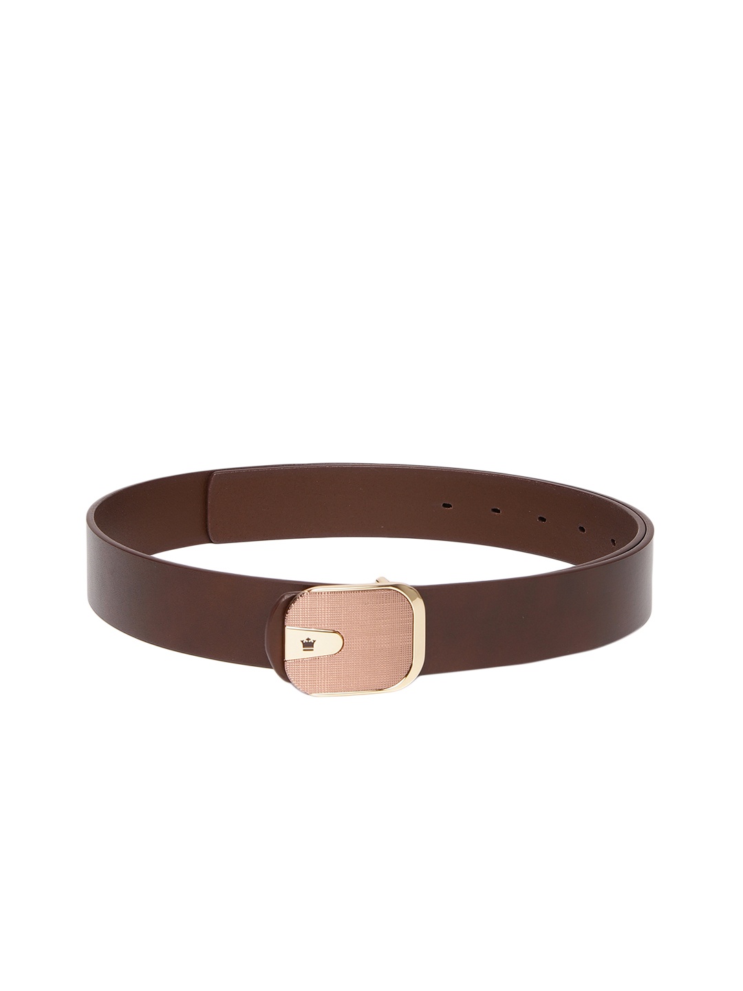 

Louis Philippe Men Brown Solid Leather Belt