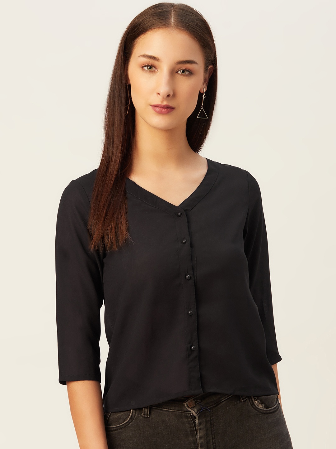 

Belle Fille Black Regular Top