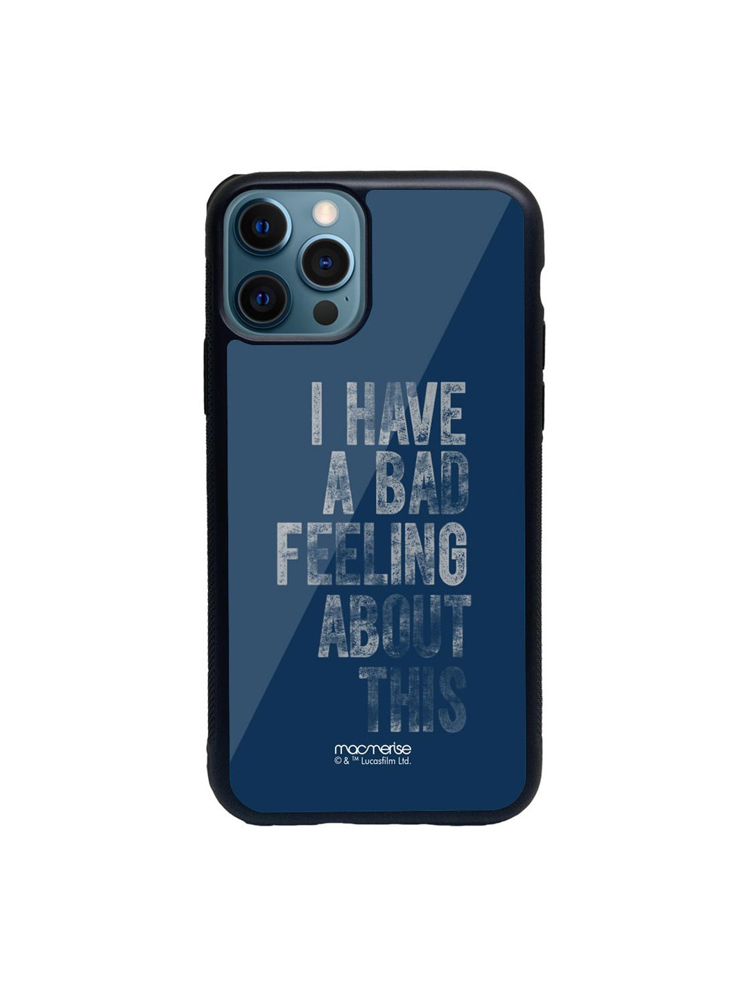 

macmerise Blue & Grey Bad Feeling Glass iPhone 12 Pro Max Case