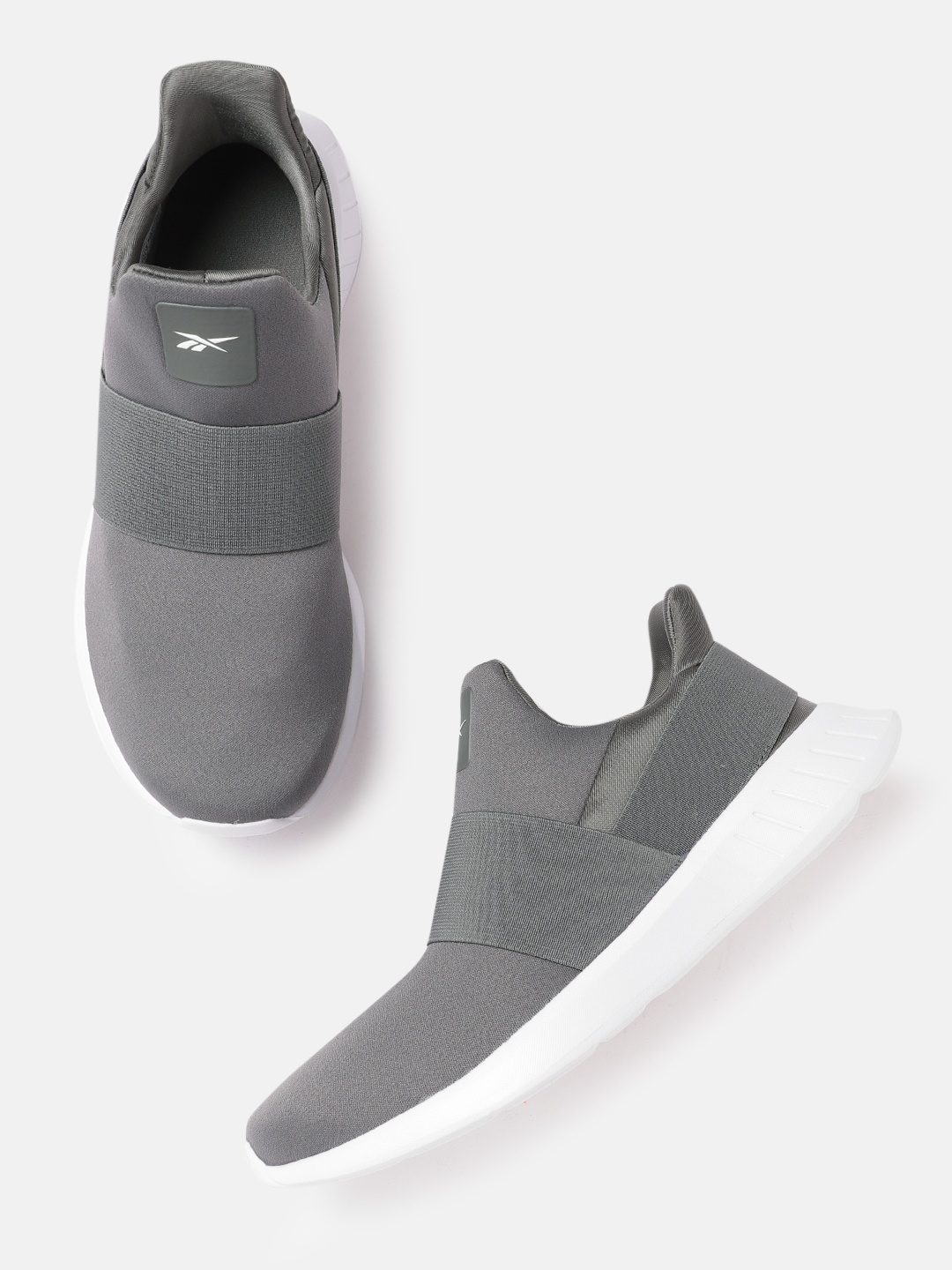 

Reebok Women Charcoal Grey Solid Lite Slip 2.0 Running Shoes