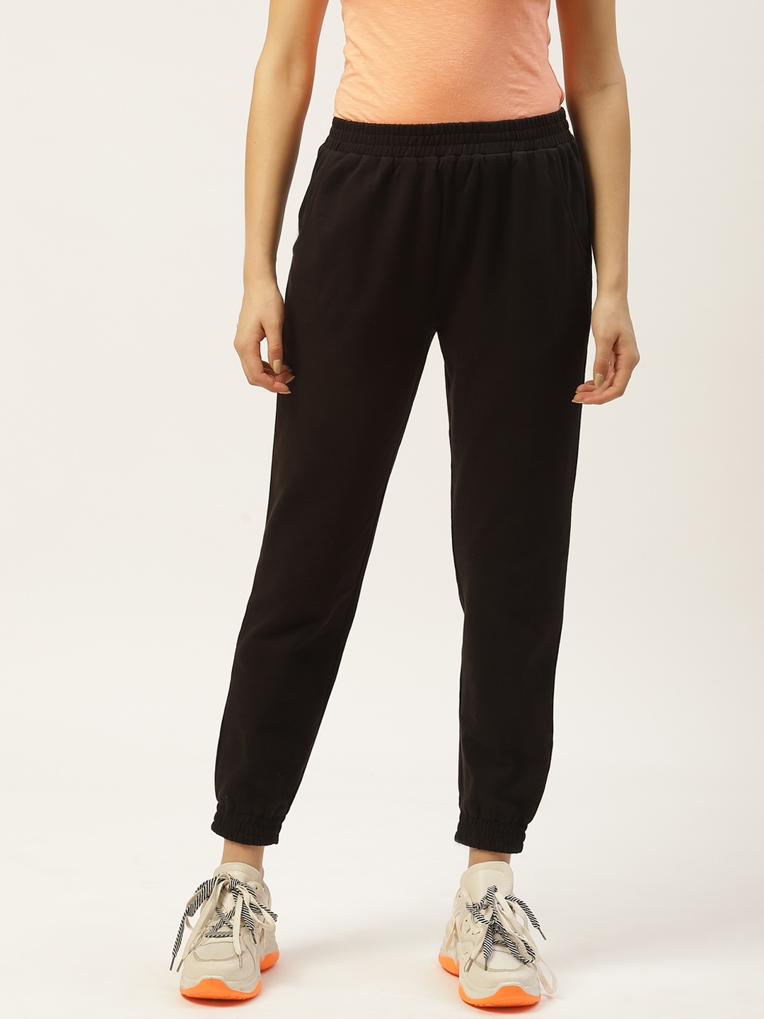 

Laabha Women Black Solid Joggers