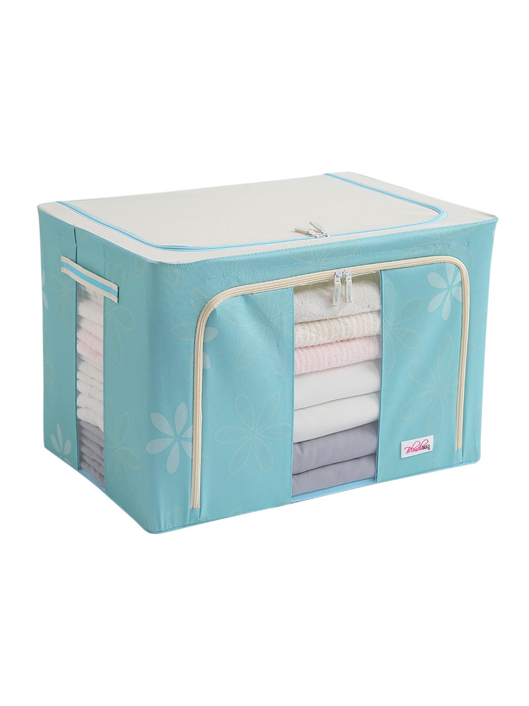 

BlushBees Blue & White Printed Wardrobe Organizer