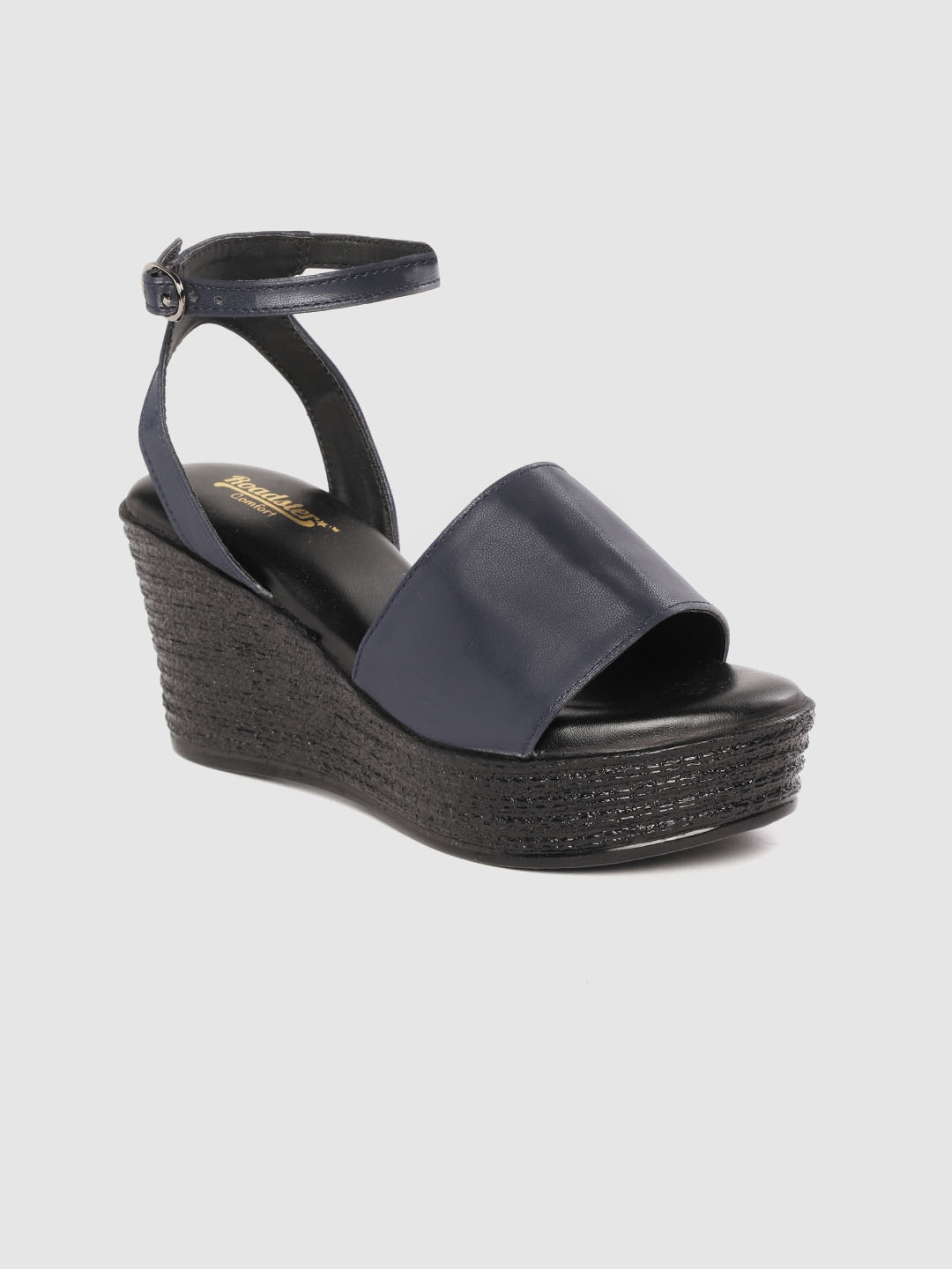 

Roadster Women Navy Blue Solid Mid-Top Wedges