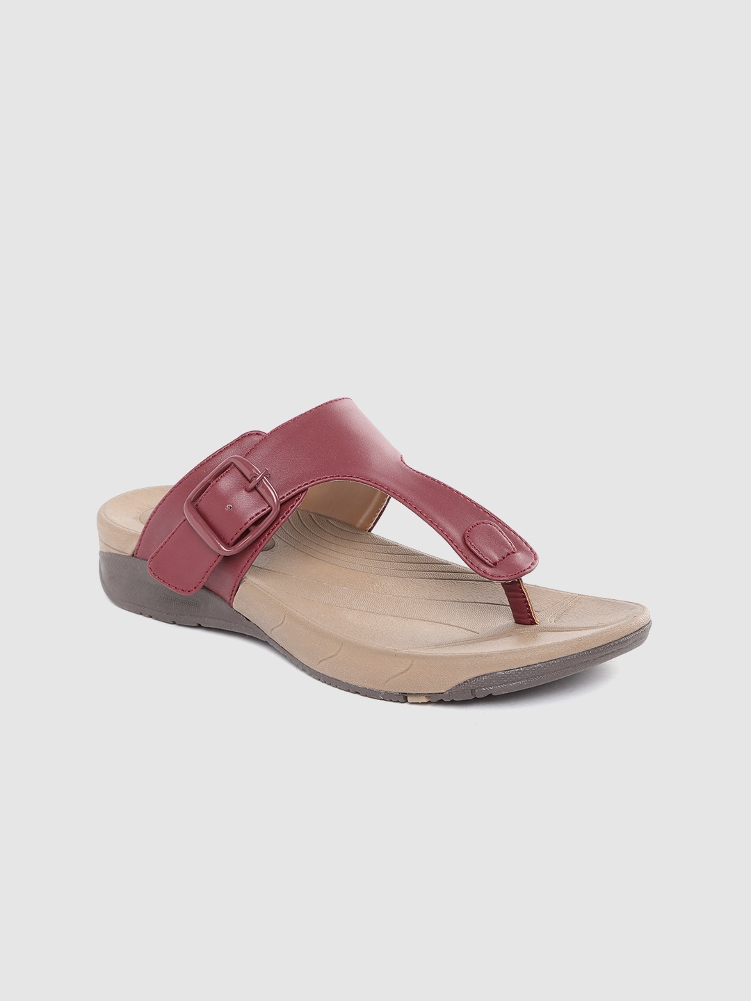 

Roadster Women Maroon Open Toe Flats