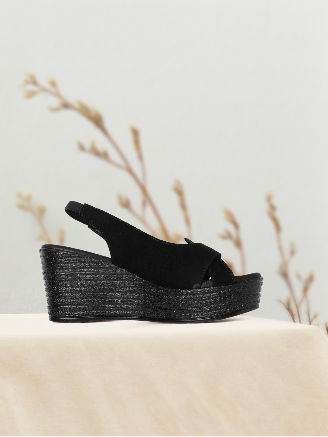 

Roadster Women Black Solid Wedge Heels