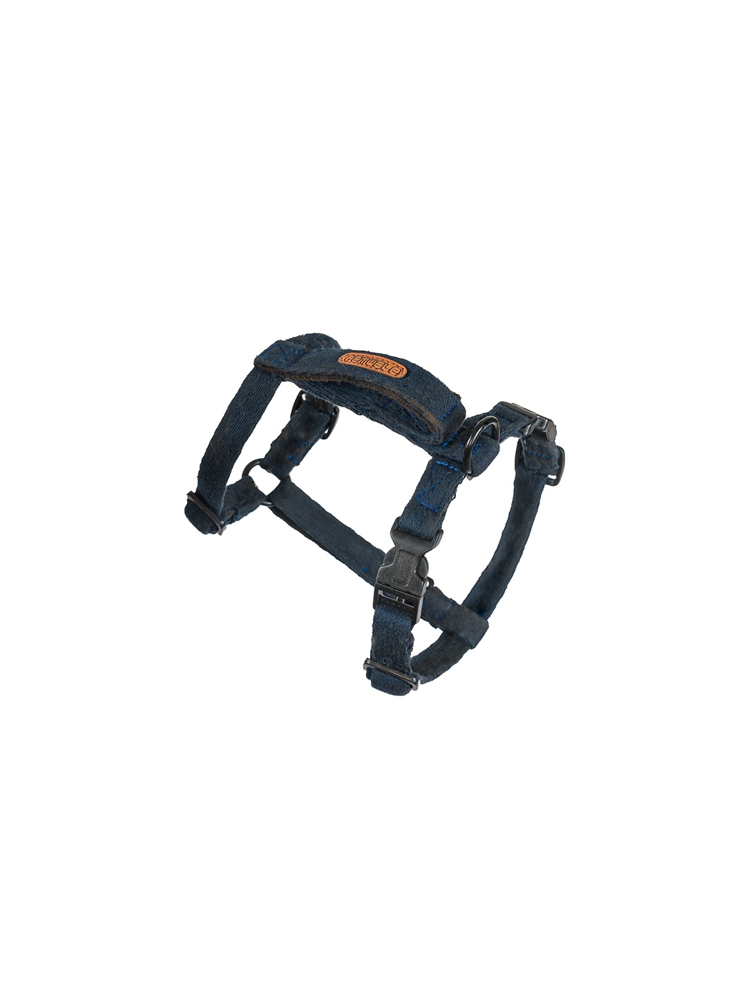 

PETWALE Navy Blue Solid Dog H-Harness