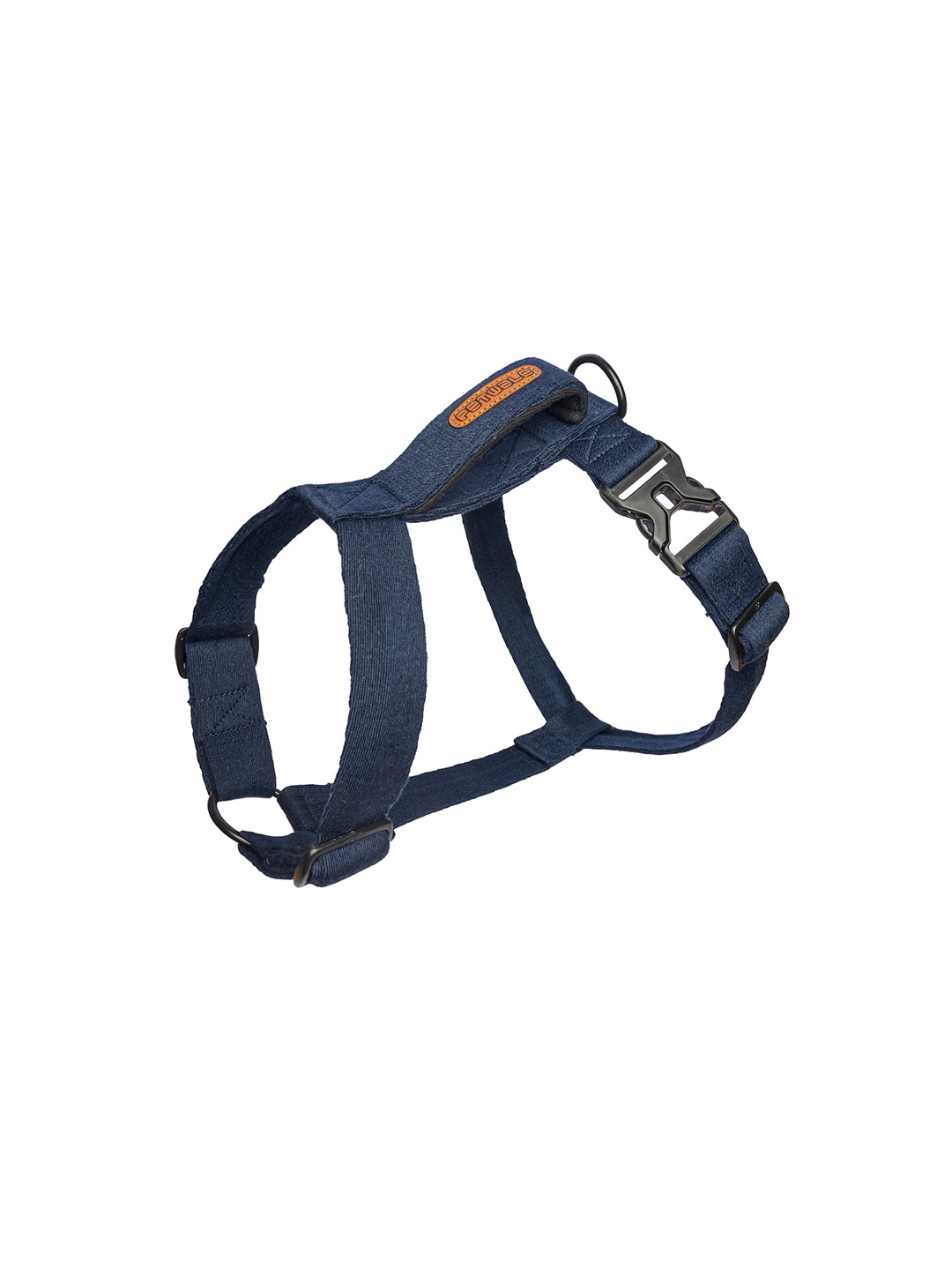 

PETWALE Navy Blue Solid Dog H-Harness