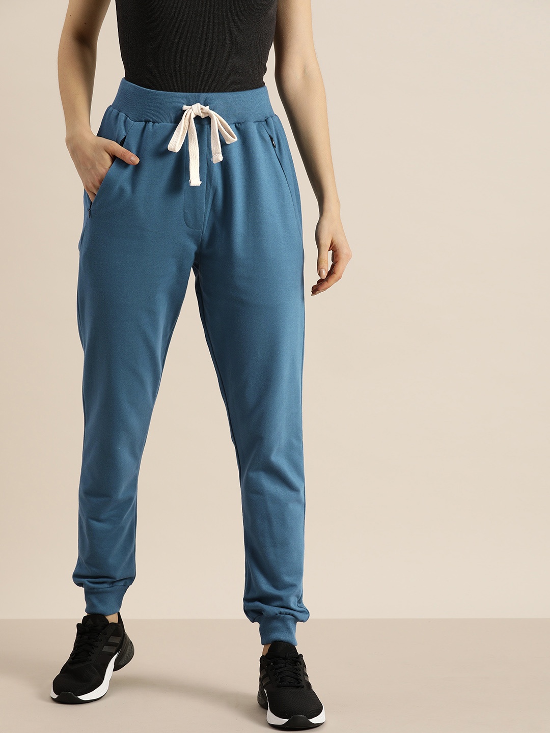 

DILLINGER Women Blue Slim Fit Solid Joggers