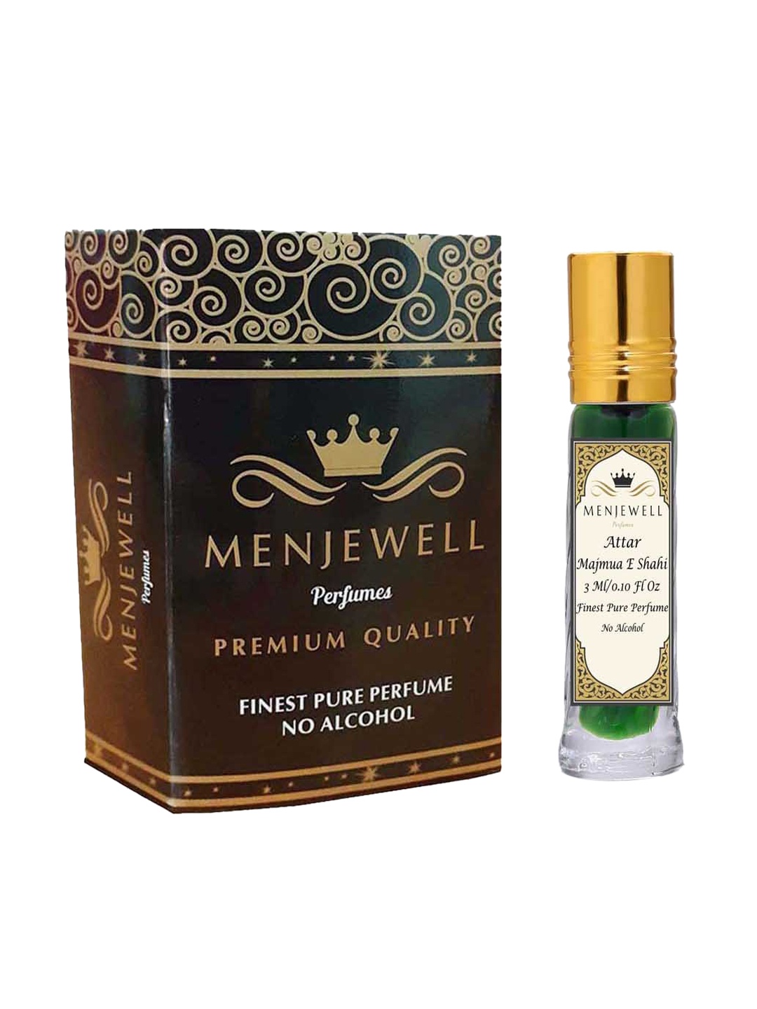 

Menjewell Fragrances Majmua-E-Shahi Attar For Men & Women - 3 ml, Transparent