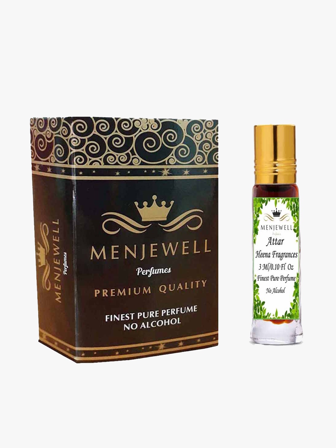 

Menjewell Heena Fragrance Attar 3ml, Transparent
