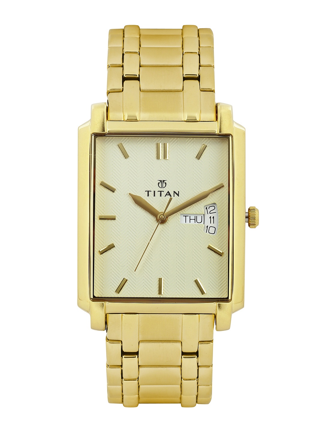 

Titan Men Muted Gold-Toned Dial Watch NF1506YM02