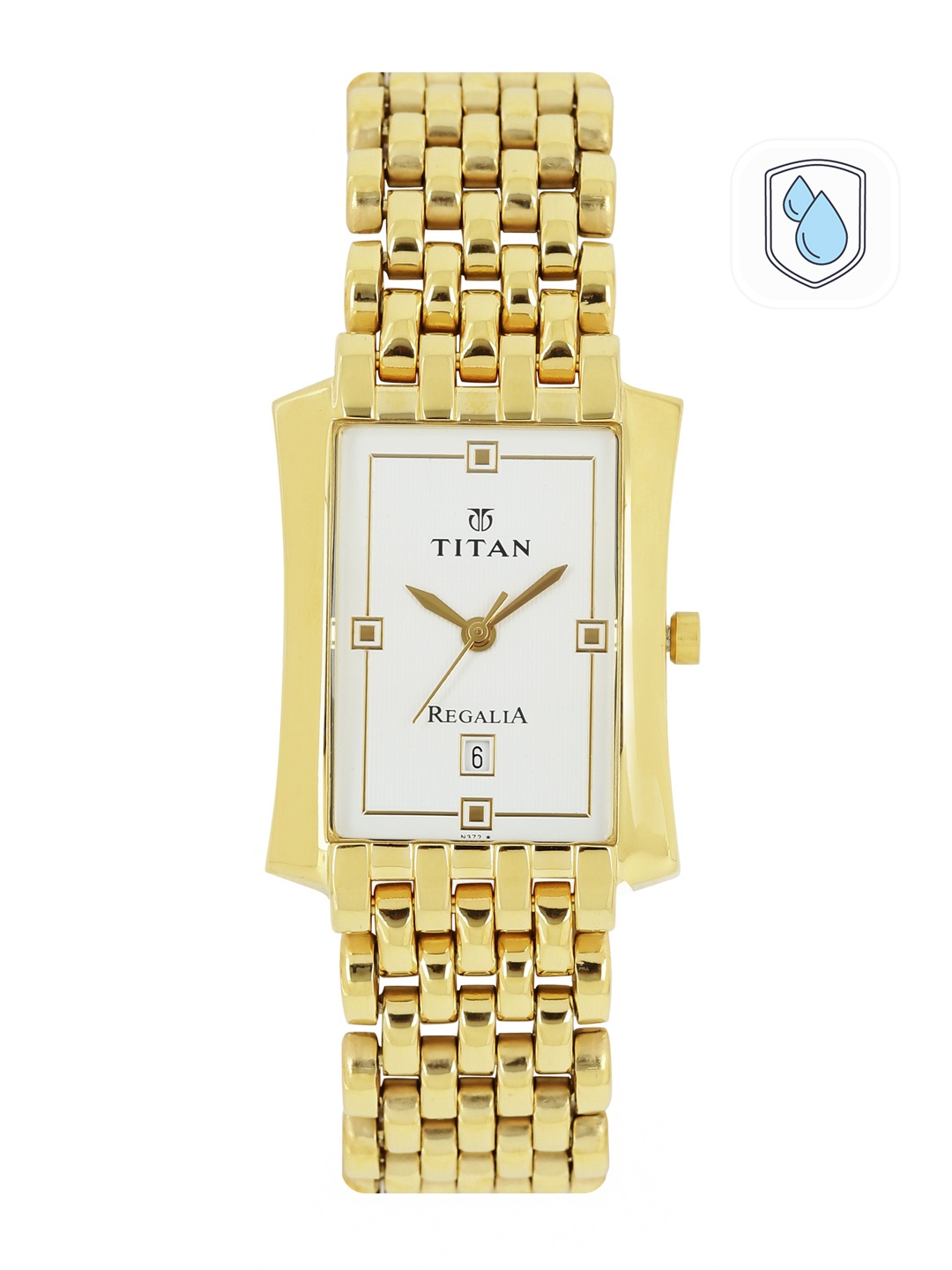 

Titan Regalia Men White Dial Watch NF1927YM04