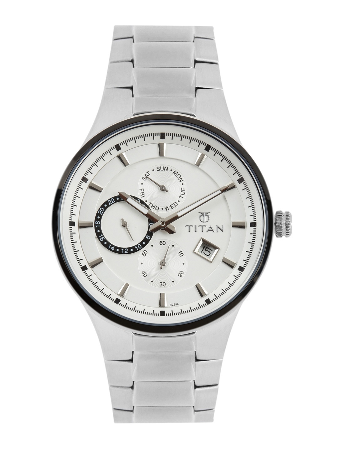 

Titan Men White Dial Watch 9472KM01J