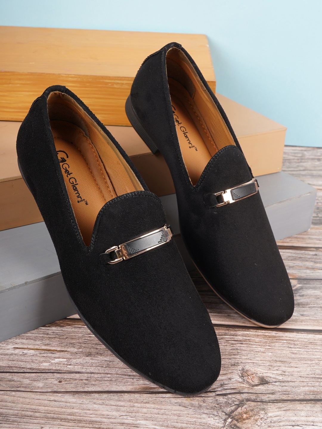 

Get Glamr Men Black Loafers Casual Shoes