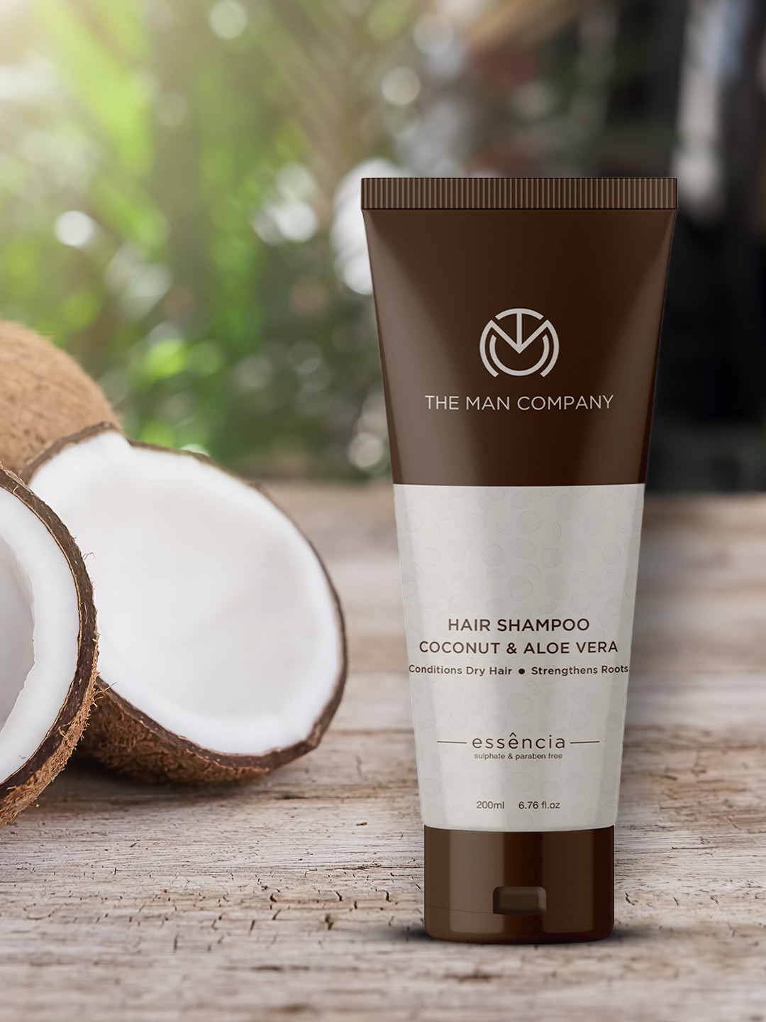 

THE MAN COMPANY Men Hair Shampoo with Coconut & Aloevera For Hair Growth 200ml, White