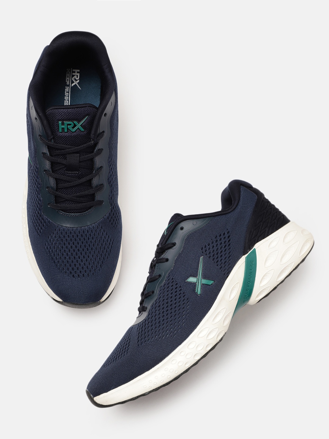 

HRX by Hrithik Roshan Men Navy Blue Knit Run 1.2 Running Shoes