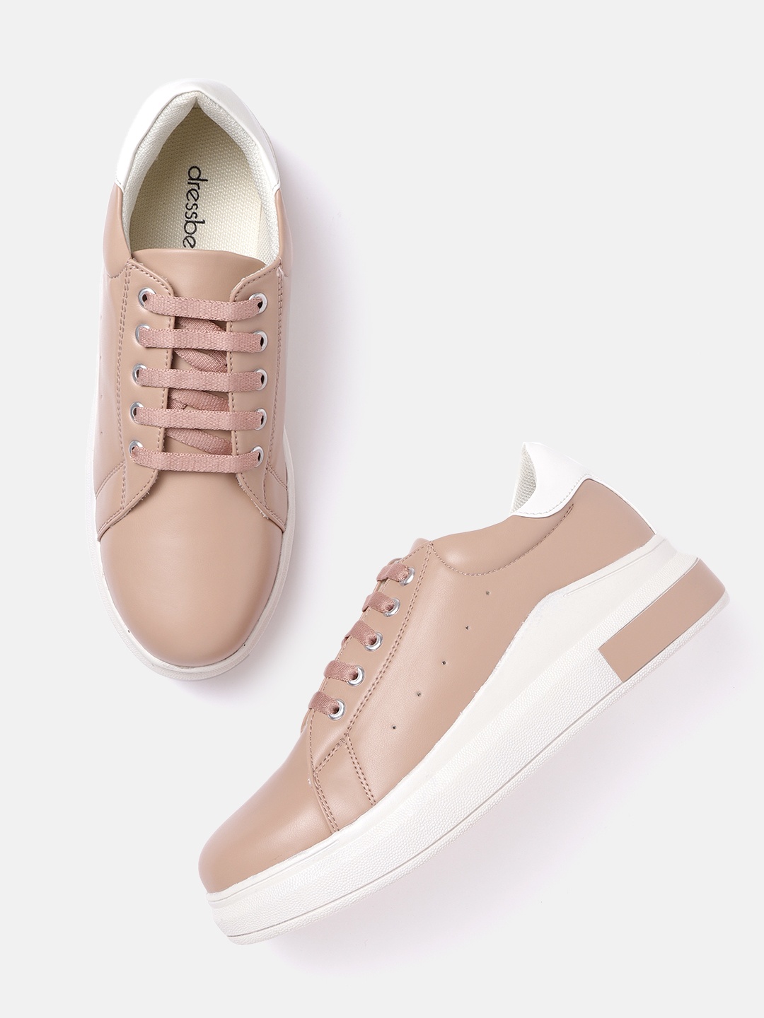 

DressBerry Women Pink Solid Sneakers