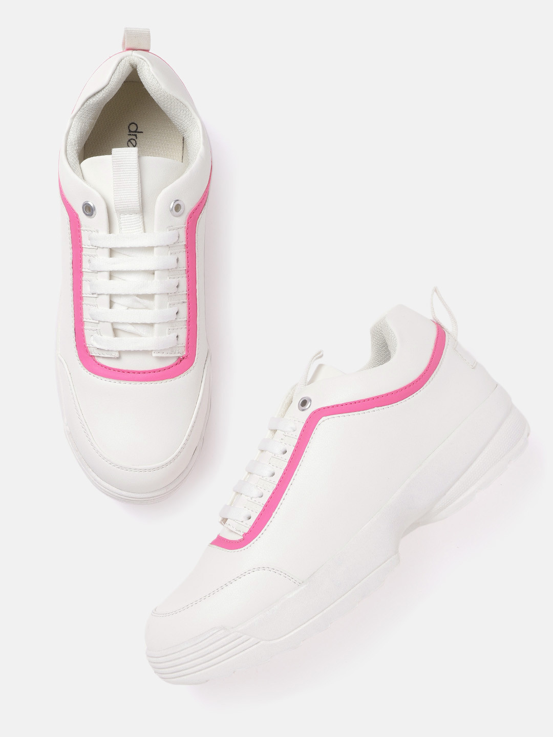 

DressBerry Women Off-White Solid Sneakers