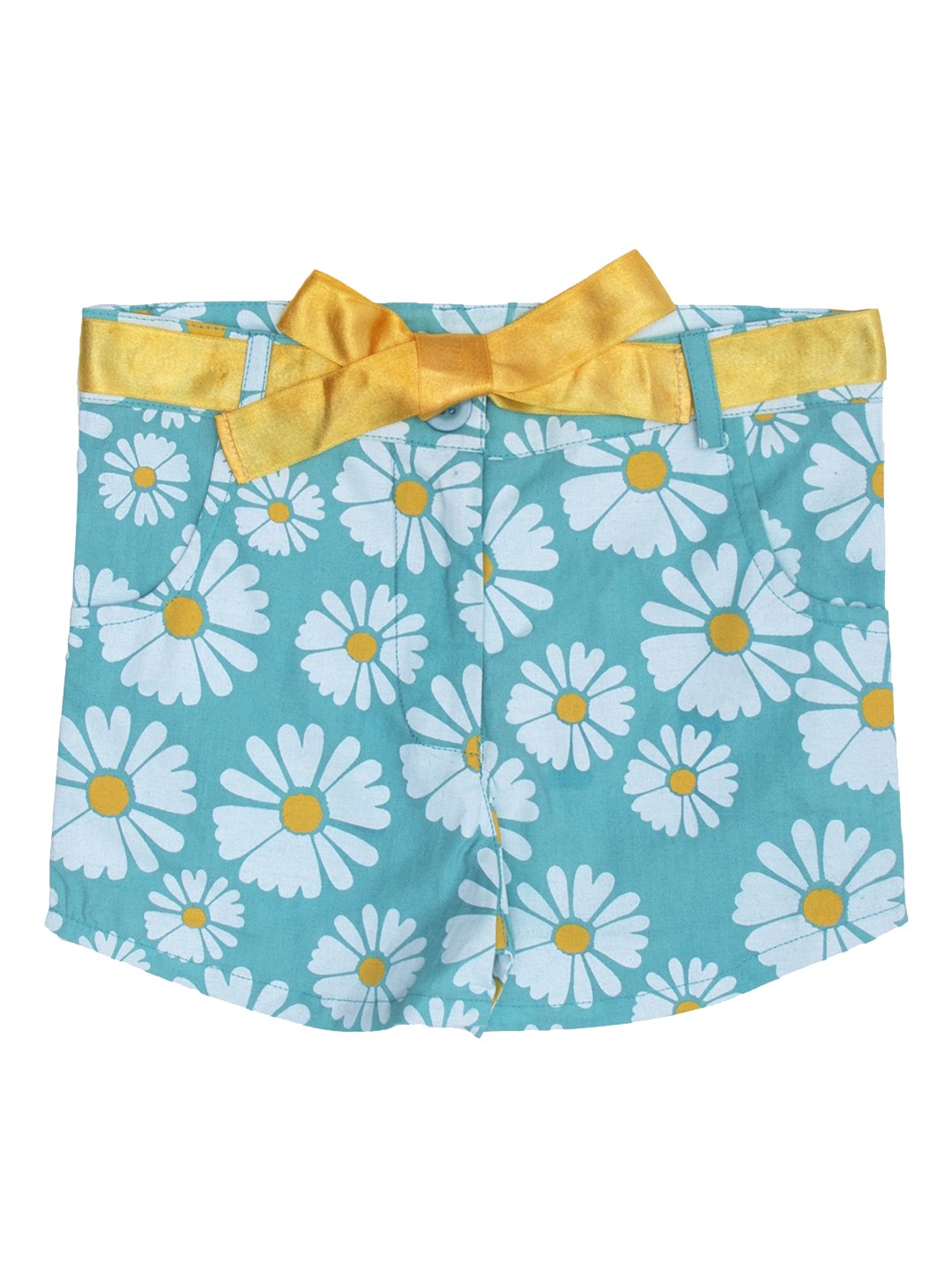

Nino Bambino Girls Blue Printed Regular Fit Sustainable Regular Shorts