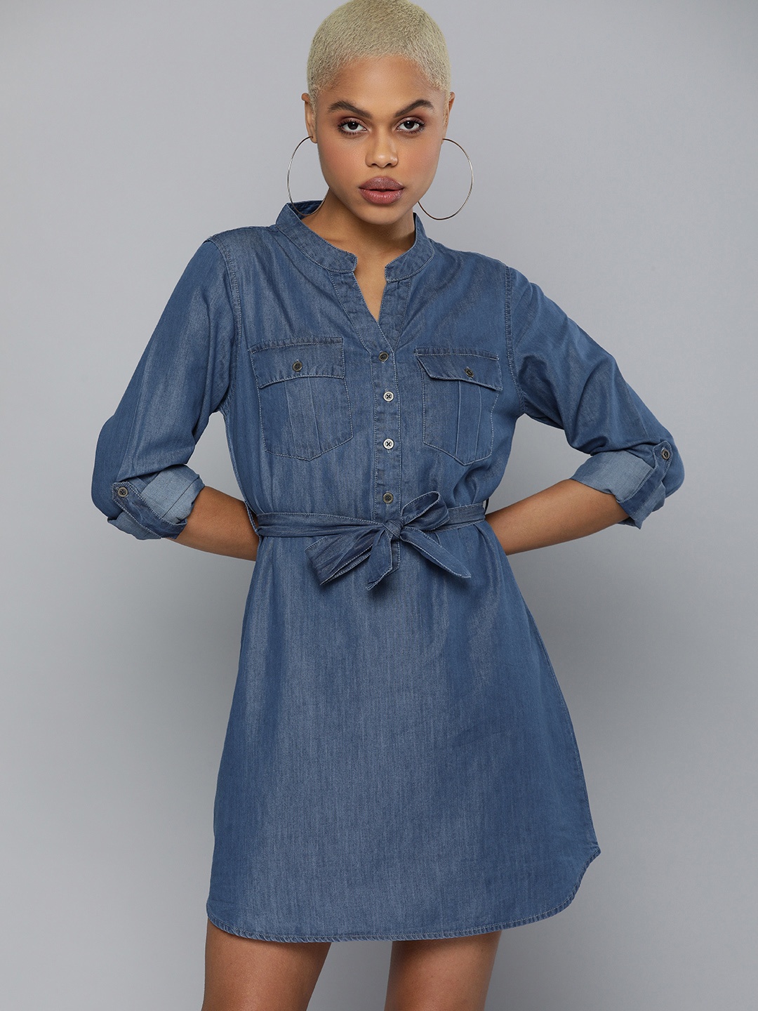 

Kook N Keech Women Blue A-Line Dress