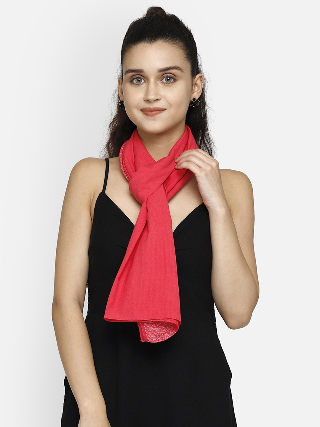 

Aditi Wasan Women Red Solid Stole