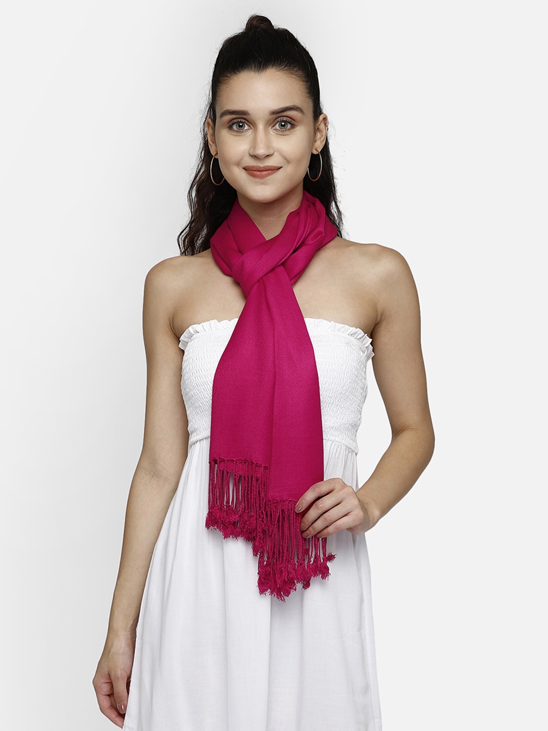 

Aditi Wasan Women Fuchsia Solid Stole