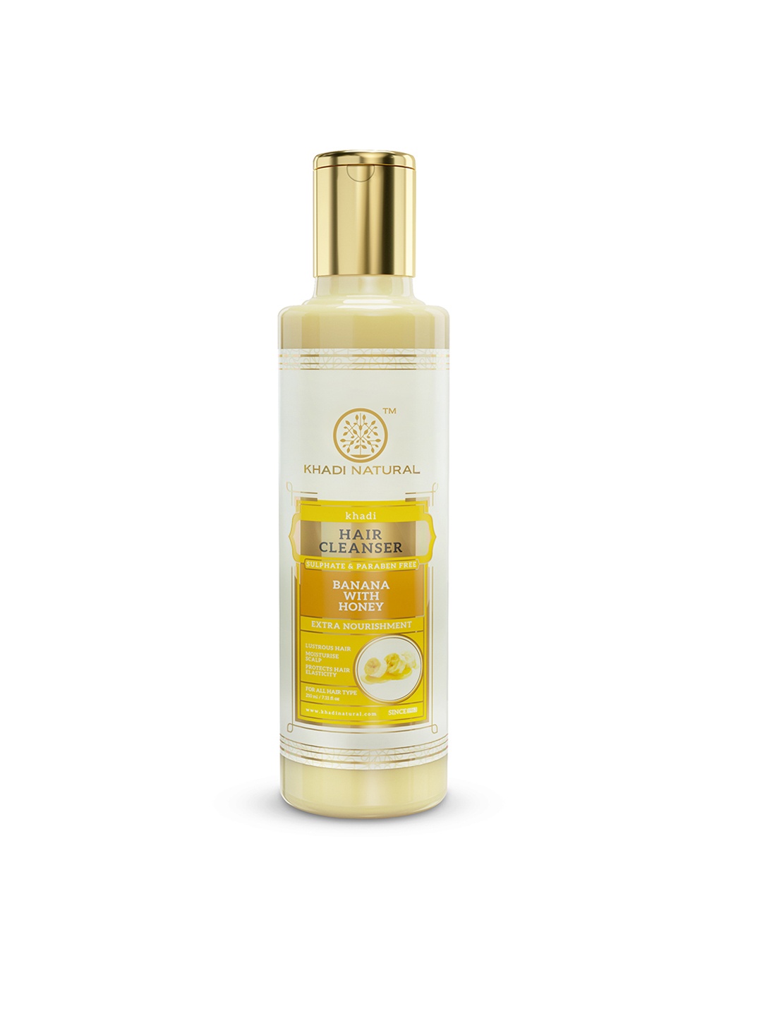 

Khadi Natural Banana With Honey Sulphate & Paraben Free Hair Cleanser - 210ml, Na