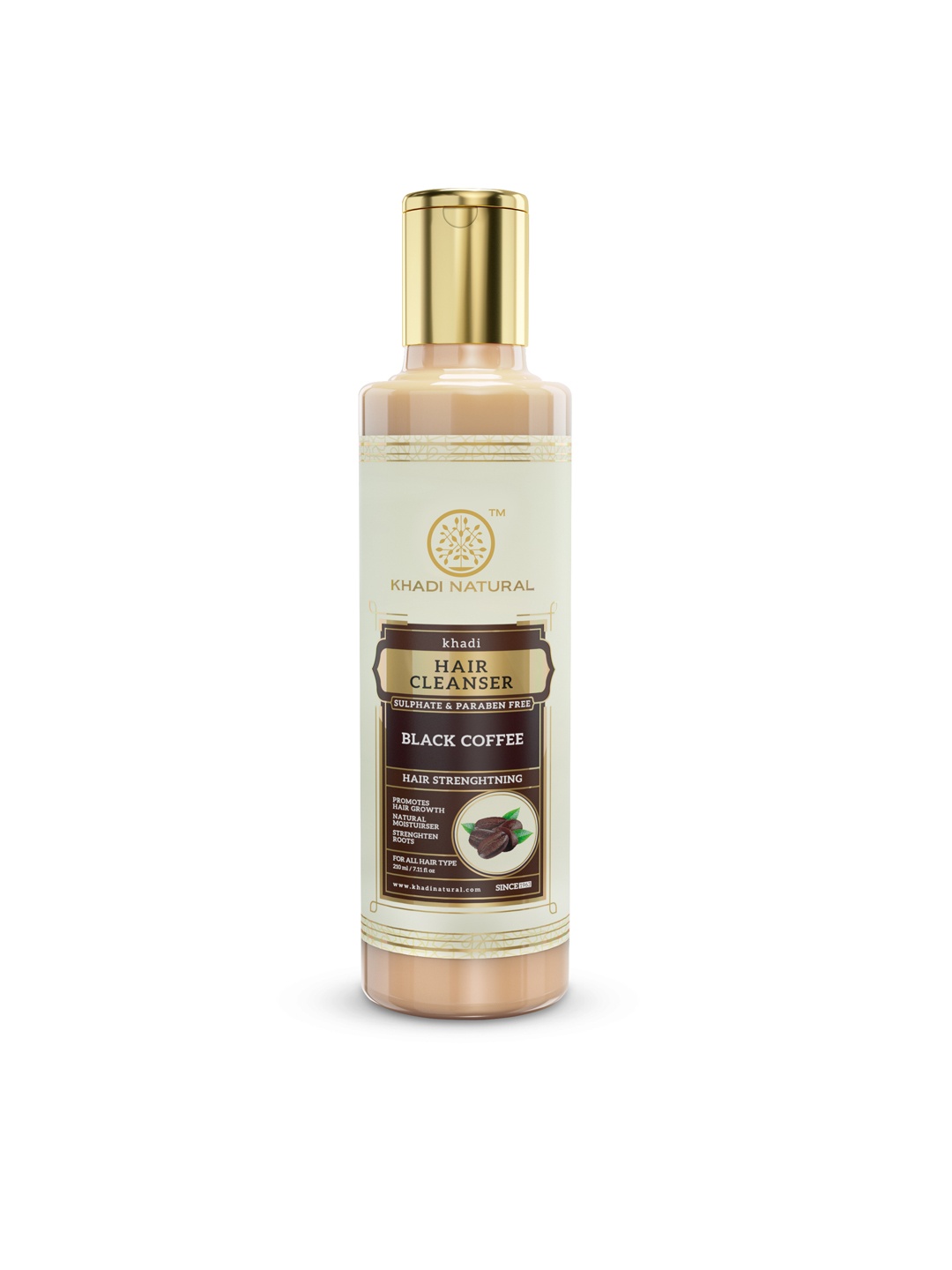

Khadi Natural Black Coffee Sulphate & Paraben Free Hair Cleanser - 210ml, Na