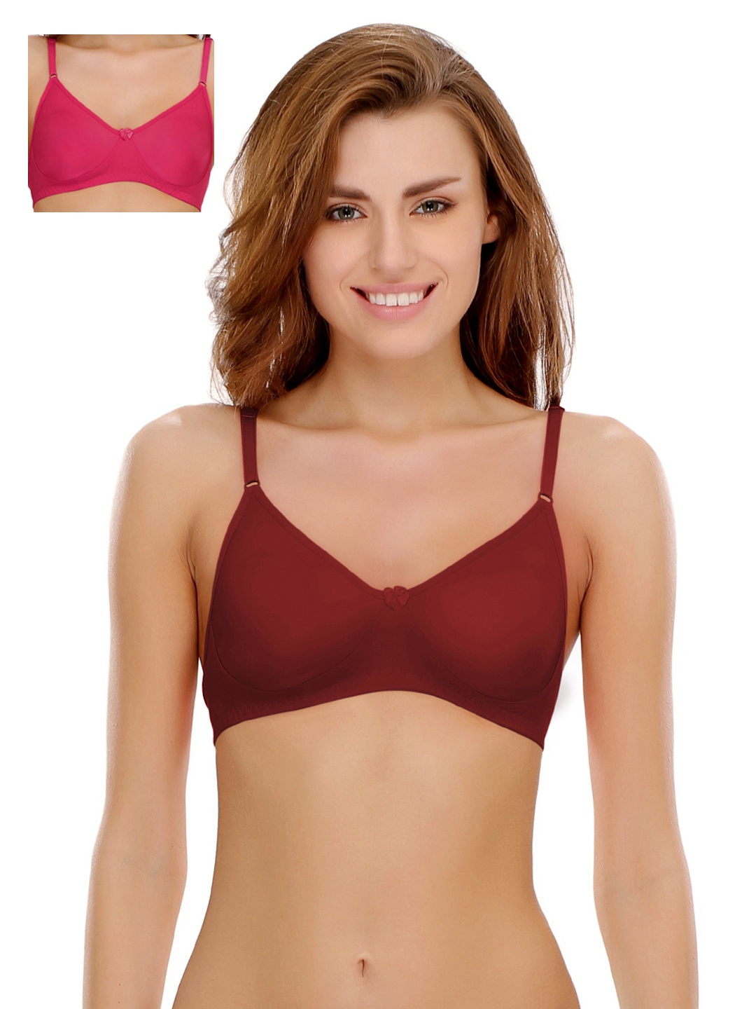 

Clovia Pack Of 2 Bra, Pink