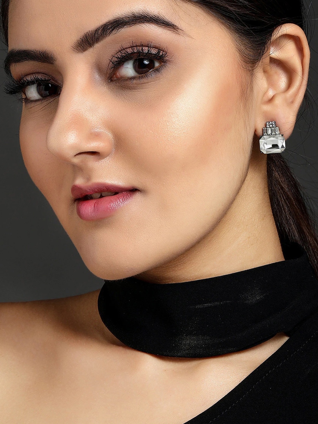 

TOKYO TALKIES X rubans FASHION ACCESSORIES Silver-Toned Contemporary Studs