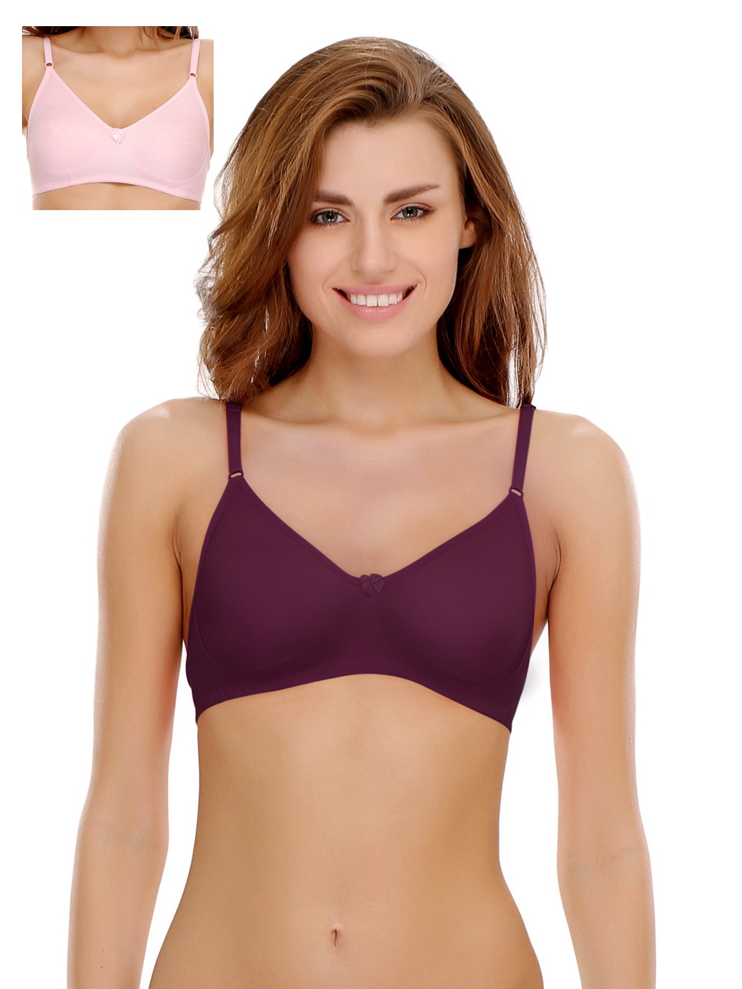 

Clovia Pack Of 2 Bra, Purple